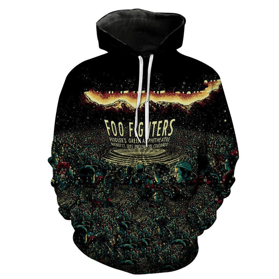 Foo Fighters 3D full over print Hoodie, Sweater, TShirt LK-322