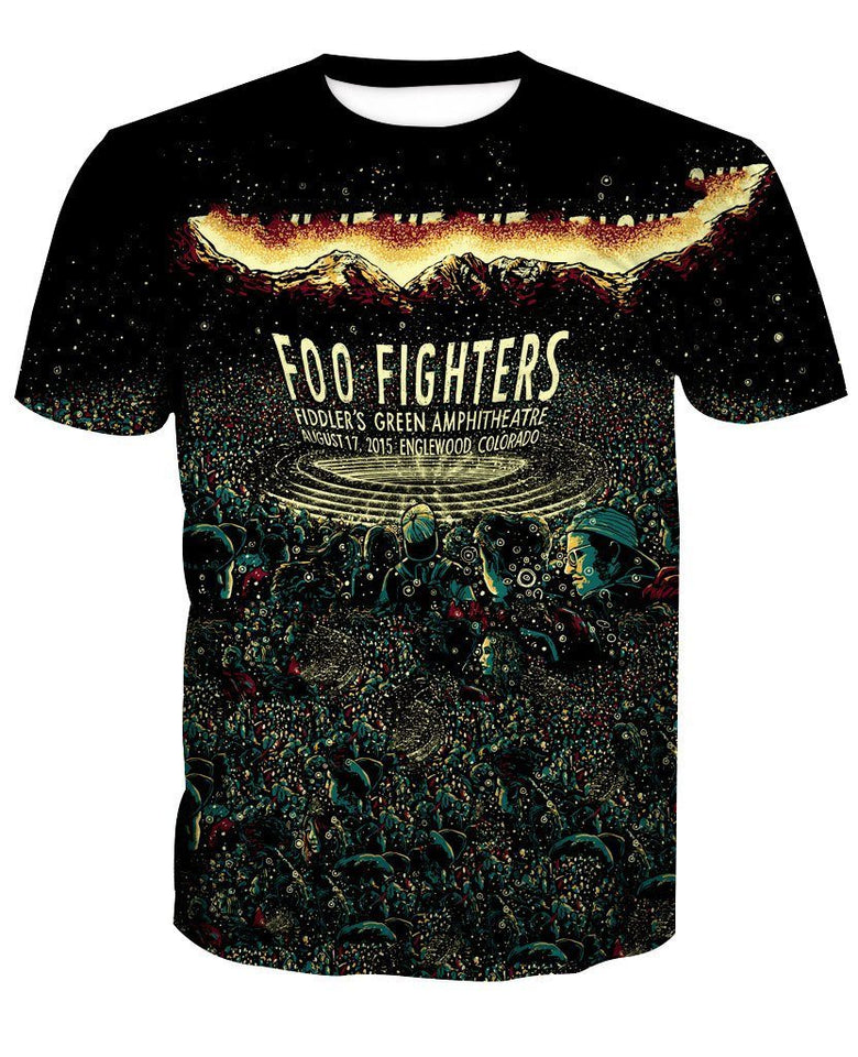 Foo Fighters 3D full over print Hoodie, Sweater, TShirt LK-322