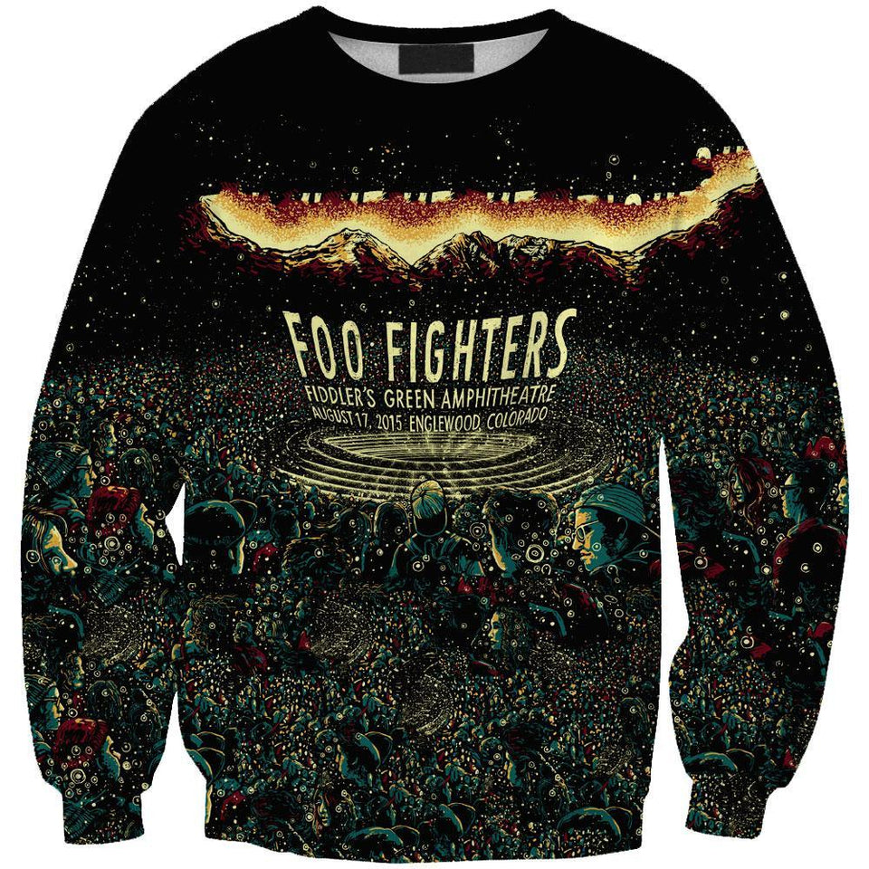 Foo Fighters 3D full over print Hoodie, Sweater, TShirt LK-322