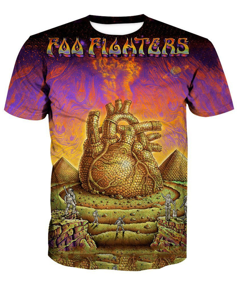 Foo Fighters 3D full over print Hoodie, Sweater, TShirt LK-323