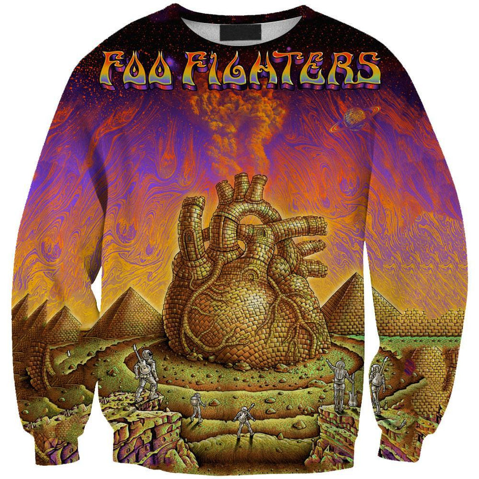 Foo Fighters 3D full over print Hoodie, Sweater, TShirt LK-323