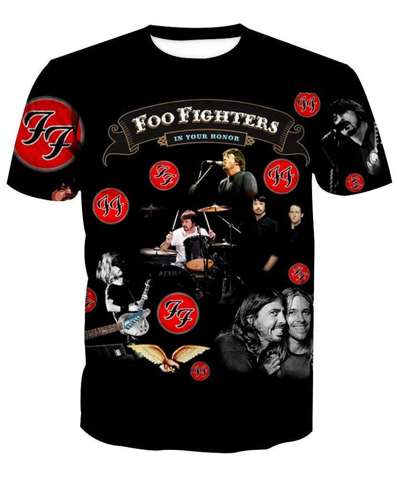 Foo Fighters 3D full over print Hoodie, Sweater, TShirt LK-324