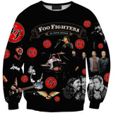 Foo Fighters 3D full over print Hoodie, Sweater, TShirt LK-324