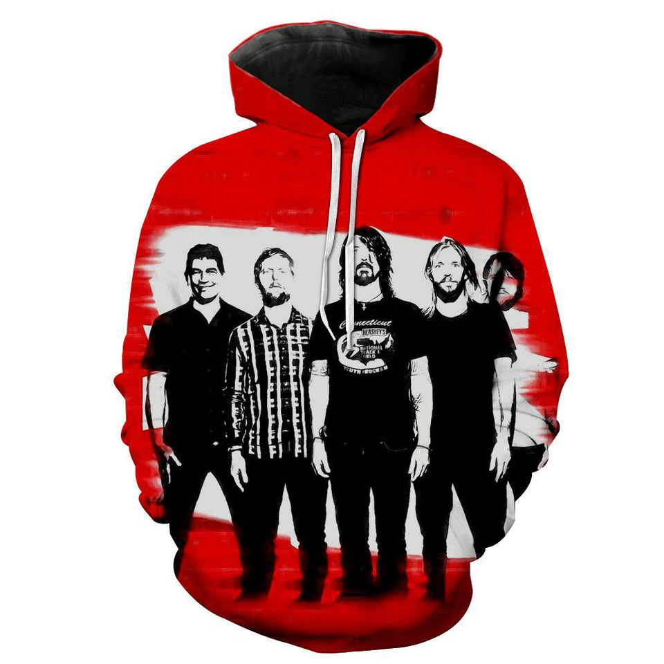 Foo Fighters 3D full over print Hoodie, Sweater, TShirt LK-327