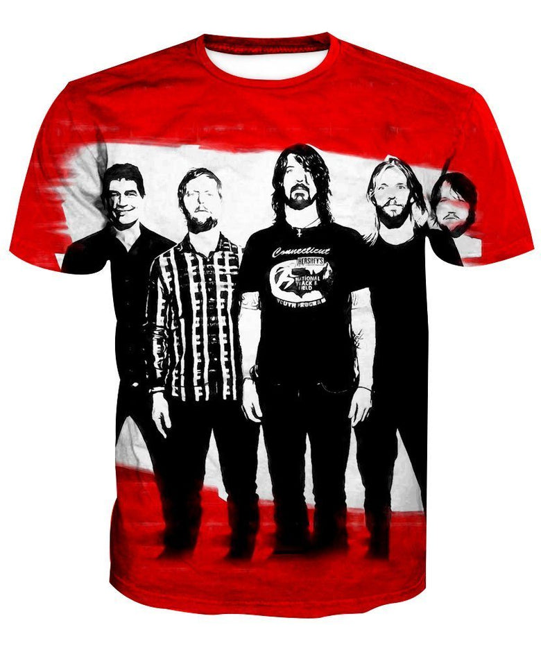 Foo Fighters 3D full over print Hoodie, Sweater, TShirt LK-327