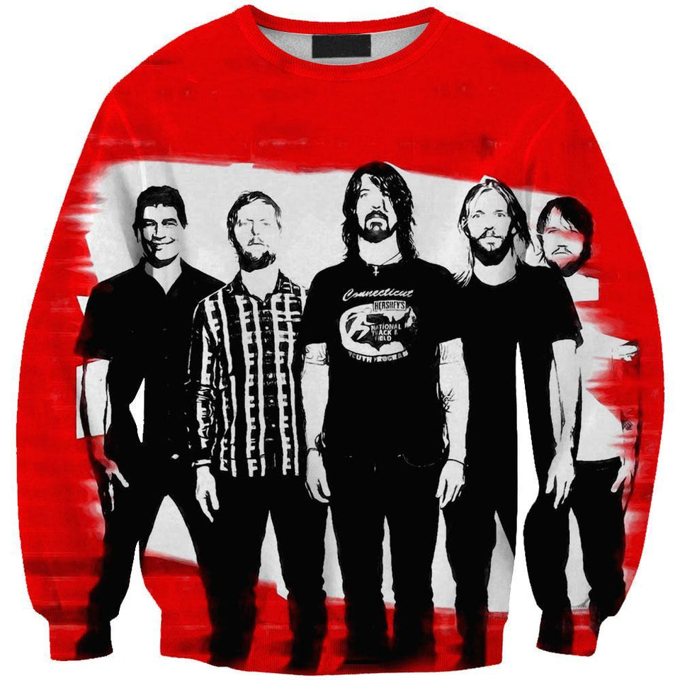 Foo Fighters 3D full over print Hoodie, Sweater, TShirt LK-327