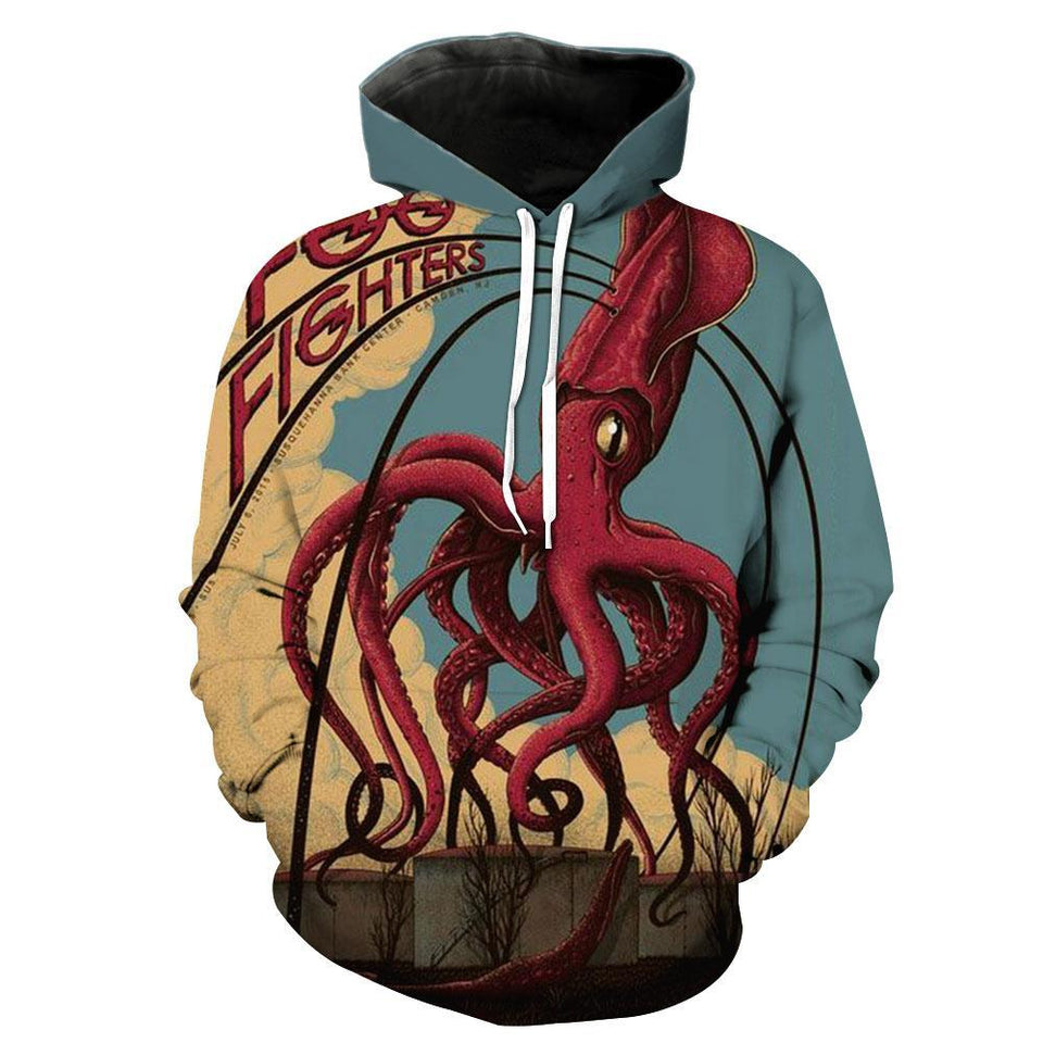 Foo Fighters 3D full over print Hoodie, Sweater, TShirt LK-331