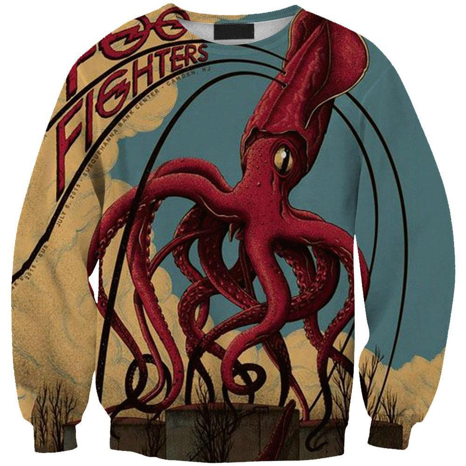 Foo Fighters 3D full over print Hoodie, Sweater, TShirt LK-331