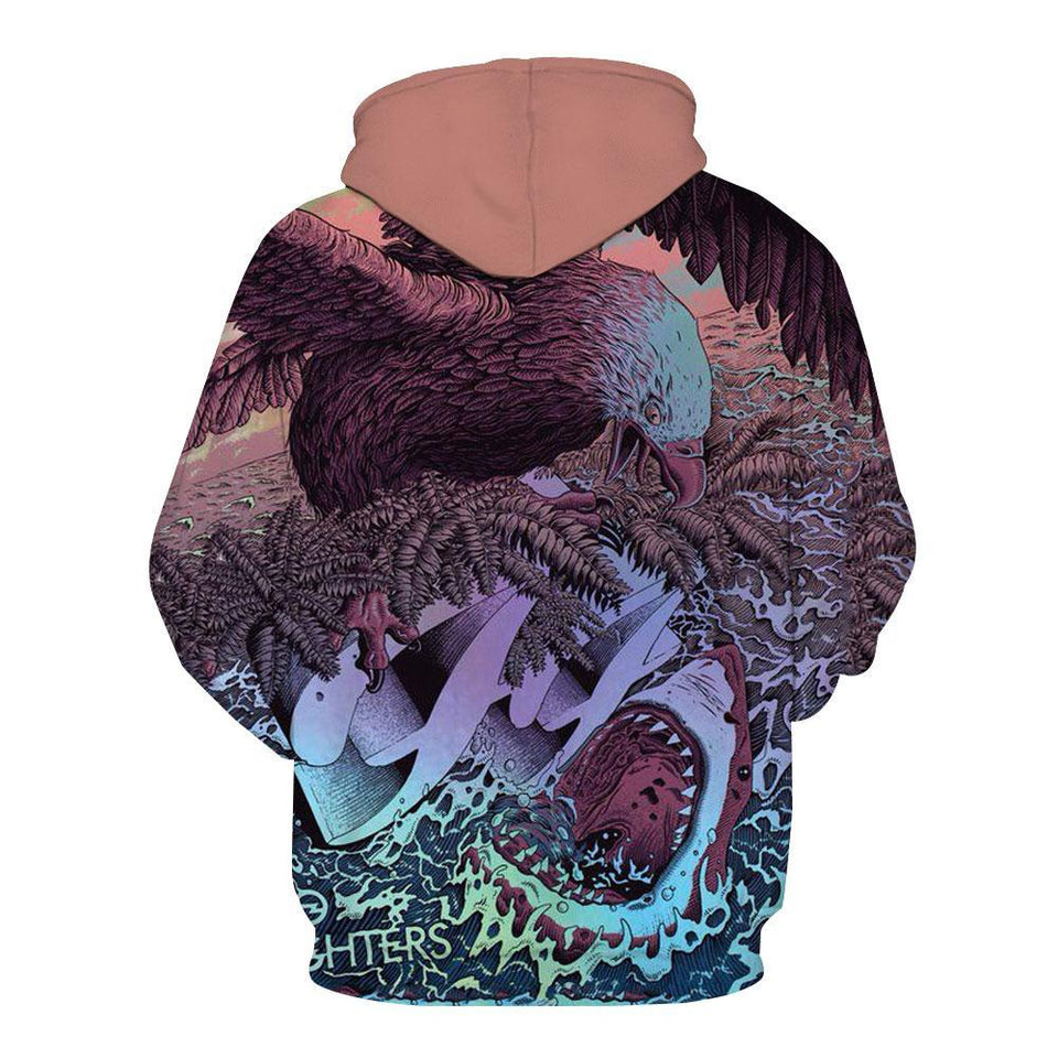 Foo Fighters 3D full over print Hoodie, Sweater, TShirt LK-332