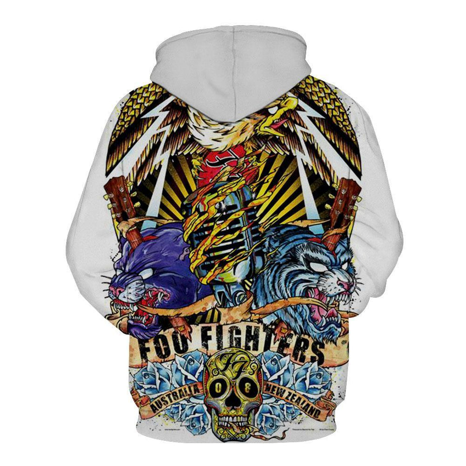 Foo Fighters 3D full over print Hoodie, Sweater, TShirt LK-333