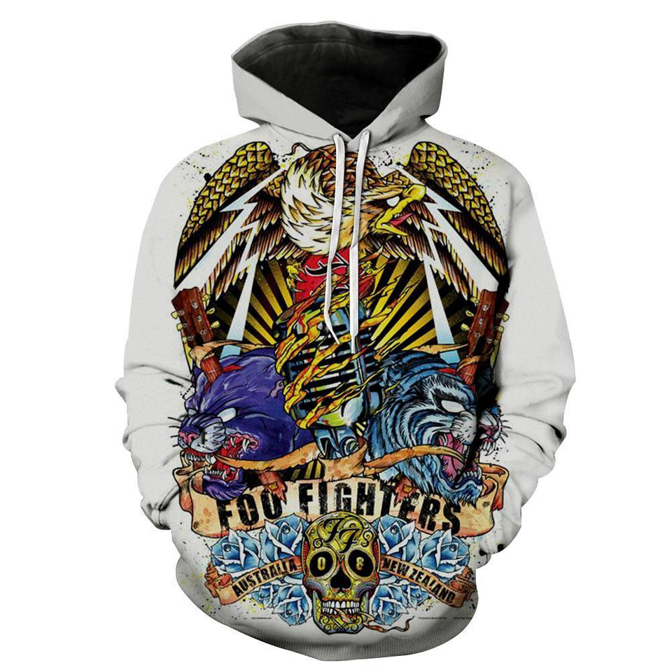 Foo Fighters 3D full over print Hoodie, Sweater, TShirt LK-333