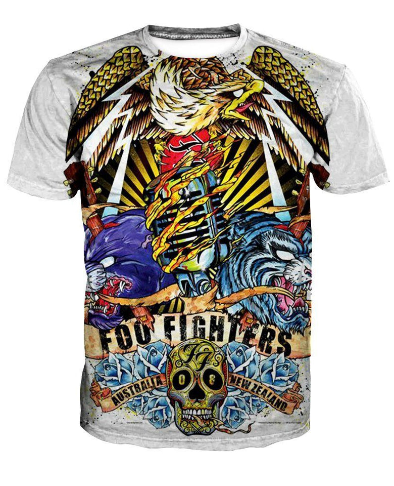 Foo Fighters 3D full over print Hoodie, Sweater, TShirt LK-333