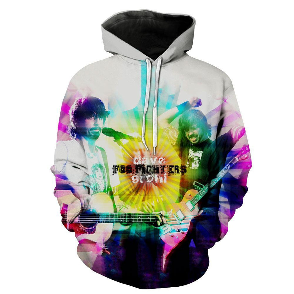 Foo Fighters 3D full over print Hoodie, Sweater, TShirt LK-335