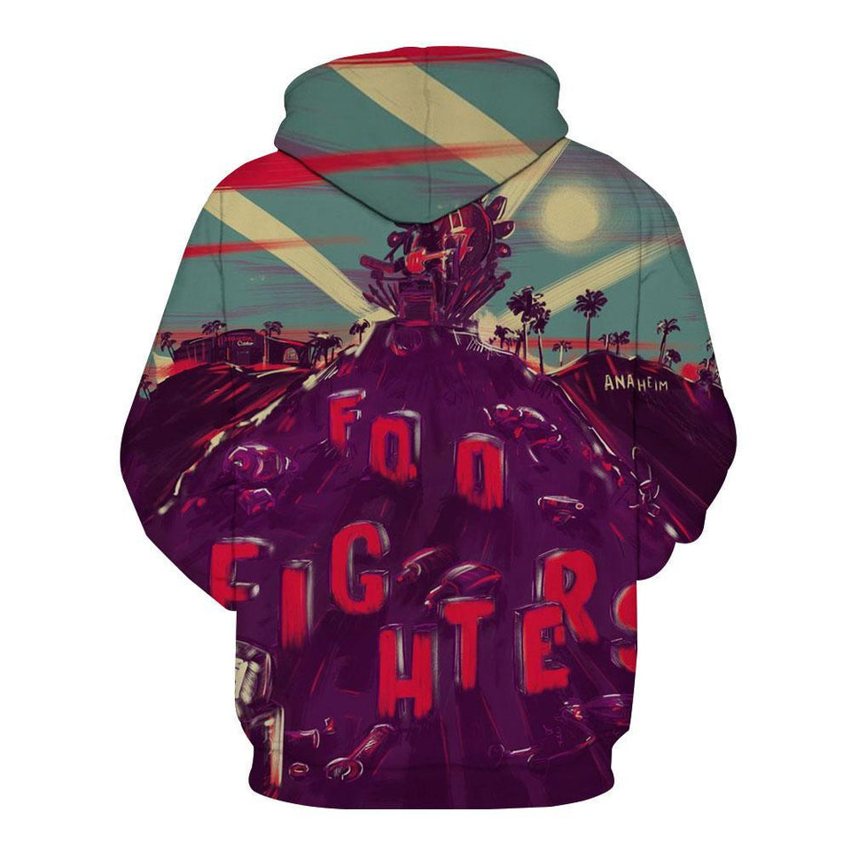 Foo Fighters 3D full over print Hoodie, Sweater, TShirt LK-336