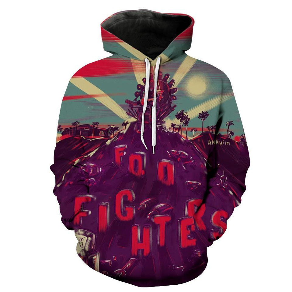 Foo Fighters 3D full over print Hoodie, Sweater, TShirt LK-336