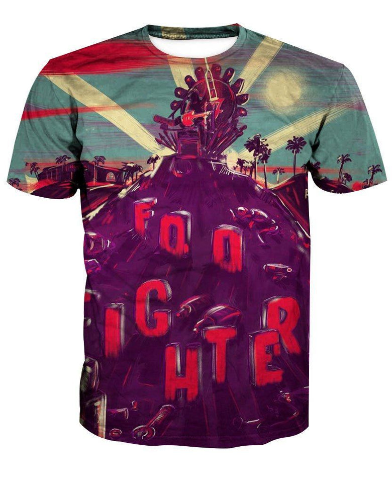 Foo Fighters 3D full over print Hoodie, Sweater, TShirt LK-336