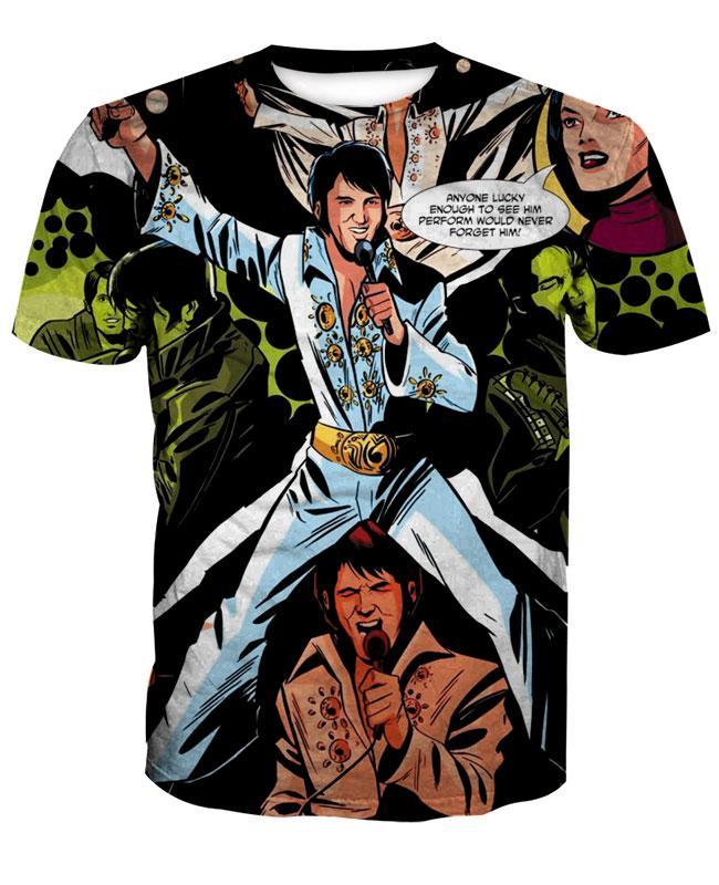Elvis Presley 3D full over print Hoodie, Sweater, TShirt LK-399