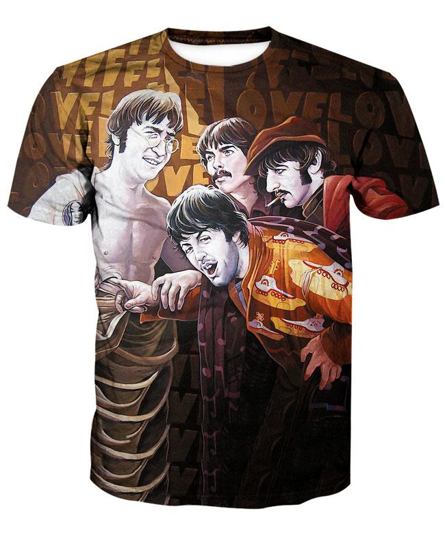 THE BEATLES 3D full over print Hoodie, Sweater, TShirt LK-407
