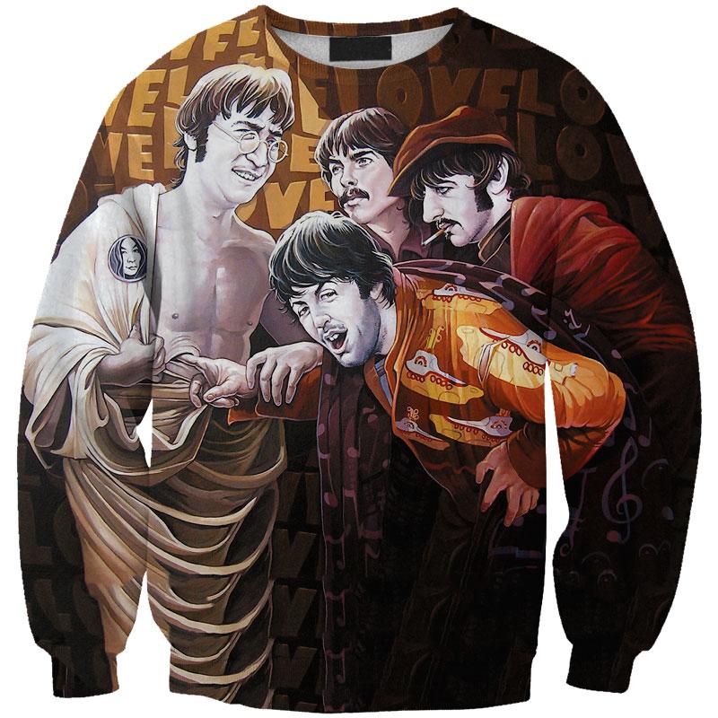 THE BEATLES 3D full over print Hoodie, Sweater, TShirt LK-407