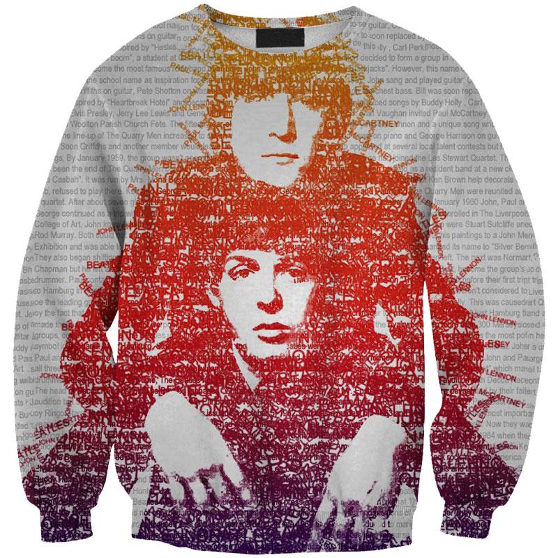 THE BEATLES 3D full over print Hoodie, Sweater, TShirt LK-417
