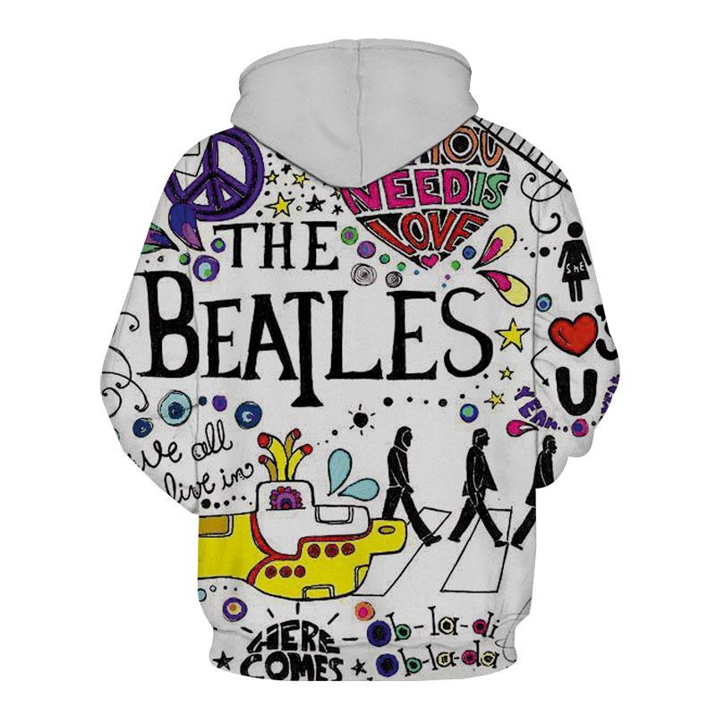 THE BEATLES 3D full over print Hoodie, Sweater, TShirt LK-419