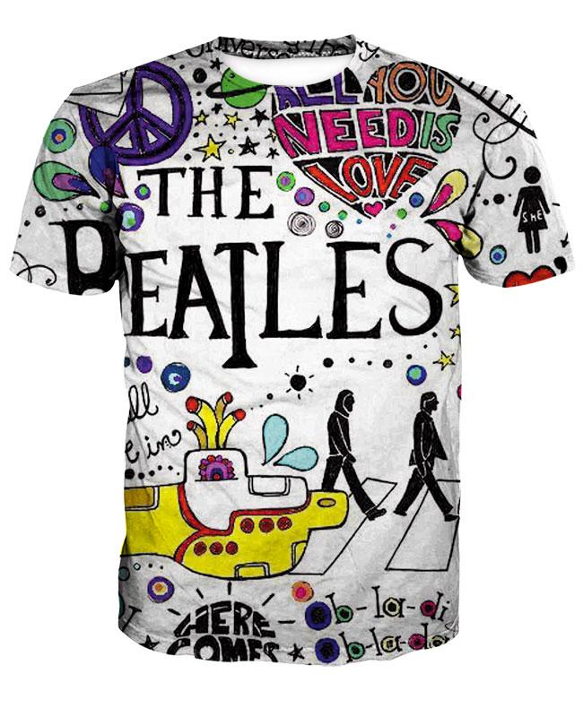 THE BEATLES 3D full over print Hoodie, Sweater, TShirt LK-419