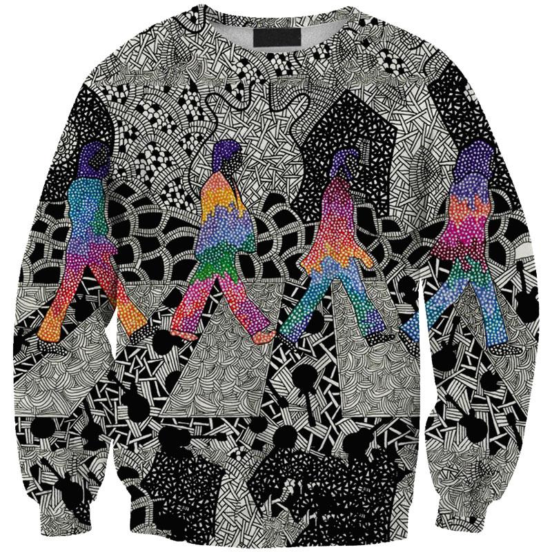 THE BEATLES 3D full over print Hoodie, Sweater, TShirt LK-420