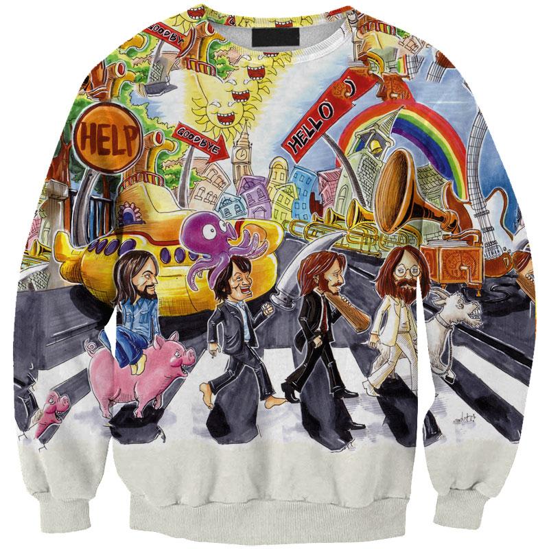 THE BEATLES 3D full over print Hoodie, Sweater, TShirt LK-425