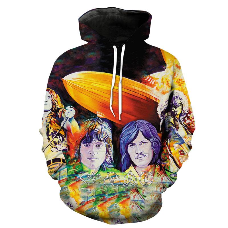Led Zeppelin 3D full over print Hoodie, Sweater, TShirt LK-470