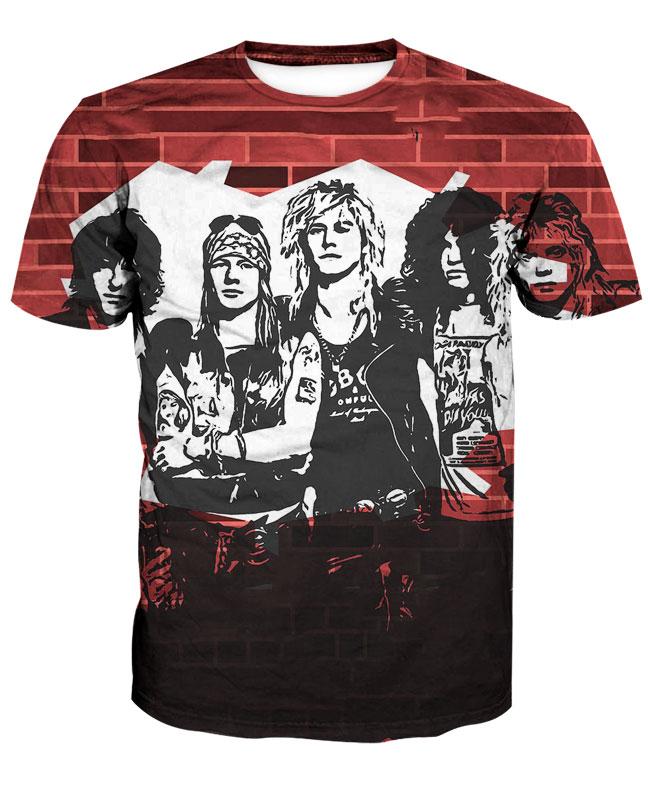 Guns N' Roses 3D full over print Hoodie, Sweater, TShirt LK-484