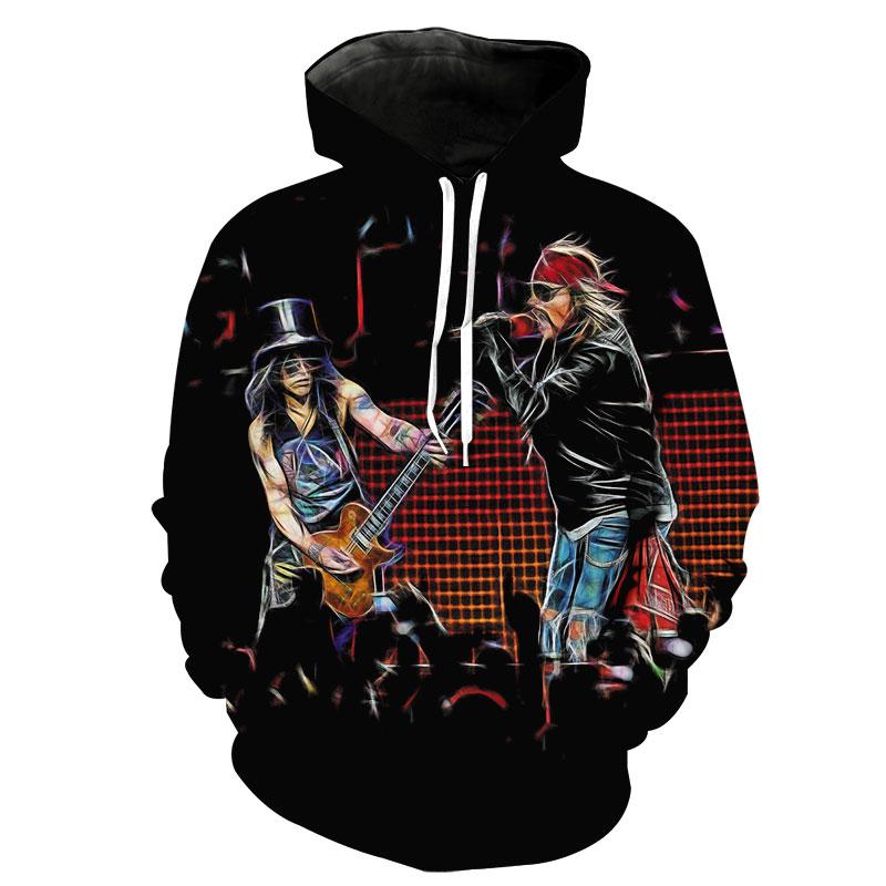 Guns N' Roses 3D full over print Hoodie, Sweater, TShirt LK-485