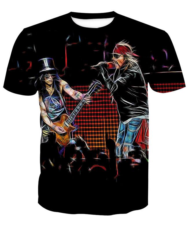Guns N' Roses 3D full over print Hoodie, Sweater, TShirt LK-485