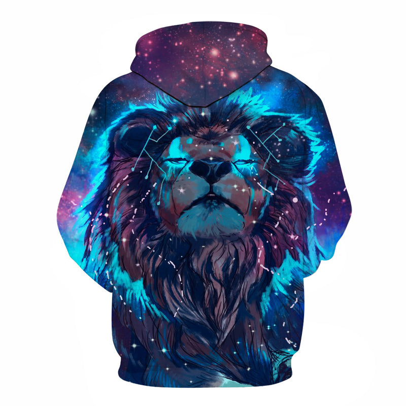 Lion Constellation 3D full over print hoodie LC1