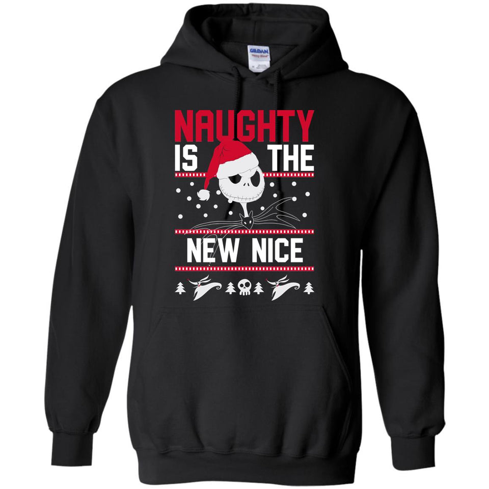 Naughty Is The New Nice Jack Skellington Merry Christmas  unisex t-shirt, Hoodie