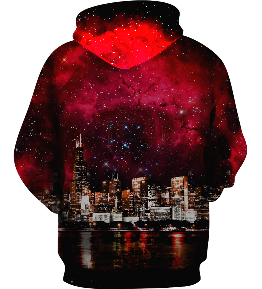 Skyline Chicago 3D full over print Hoodie, Sweater, TShirt RC-002