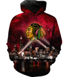 Skyline Chicago 3D full over print Hoodie, Sweater, TShirt RC-002