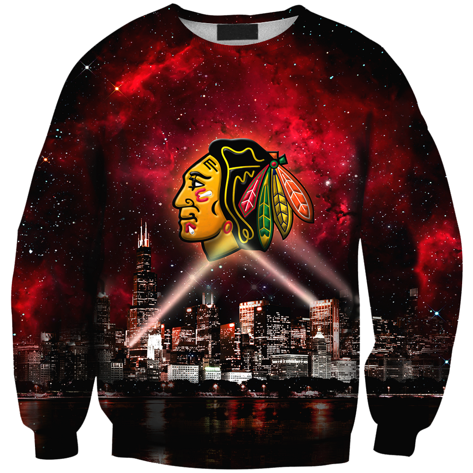 Skyline Chicago 3D full over print Hoodie, Sweater, TShirt RC-002