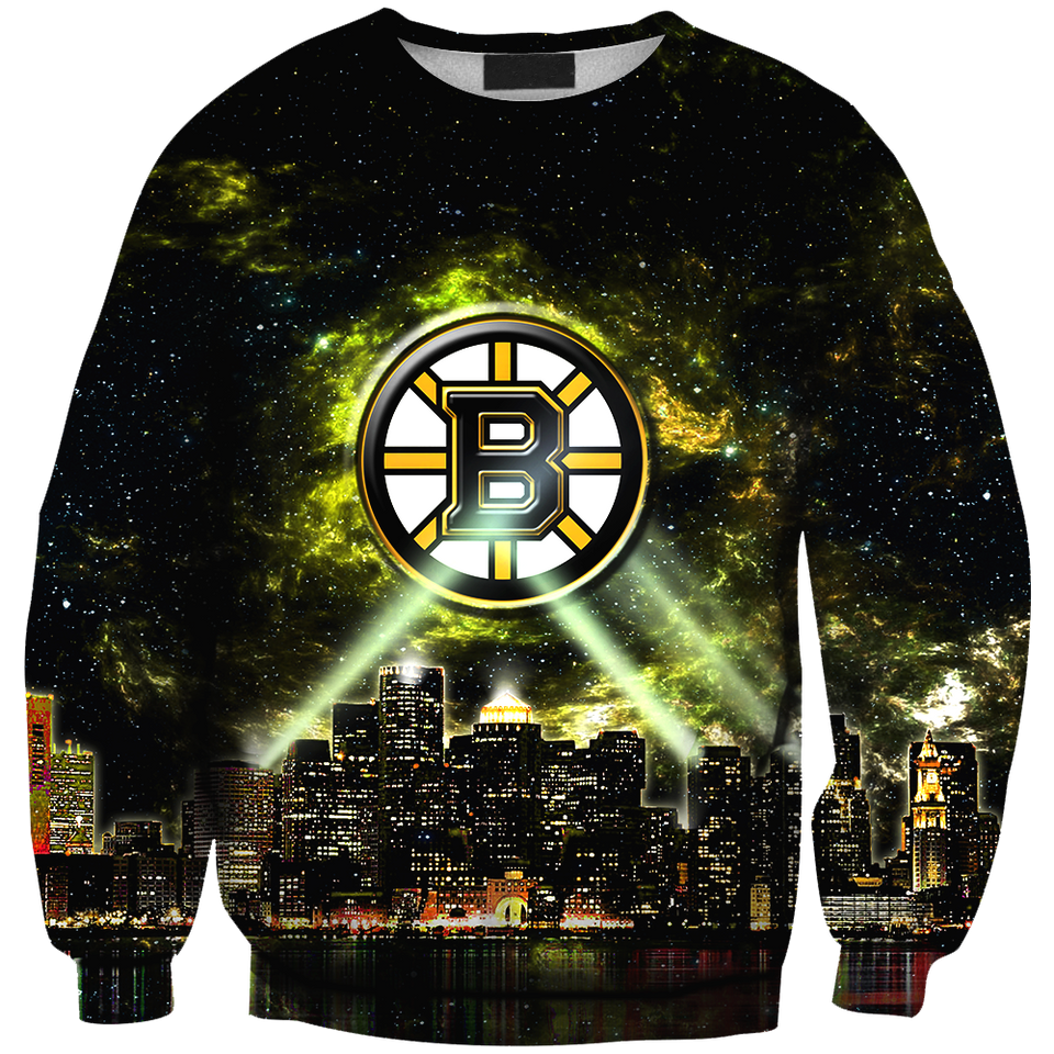 Skyline Boston Bruins 3D full over print Hoodie, Sweater, TShirt RC-010