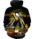 Skyline Pittsburgh Penguins 3D full over print Hoodie, Sweater, TShirt RC-020