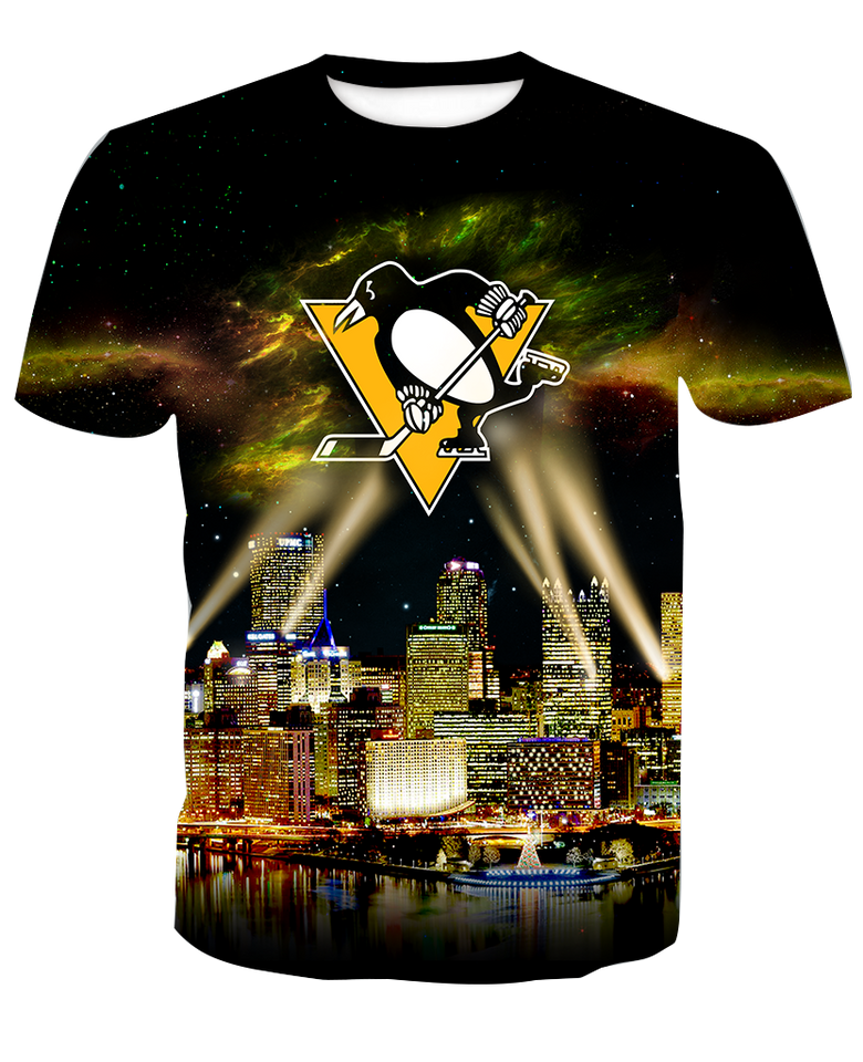 Skyline Pittsburgh Penguins 3D full over print Hoodie, Sweater, TShirt RC-020