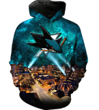 Skyline San Jose Sharks 3D full over print Hoodie, Sweater, TShirt RC-023
