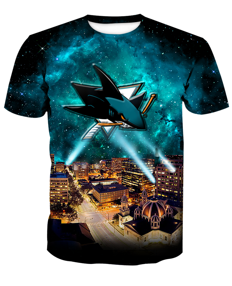 Skyline San Jose Sharks 3D full over print Hoodie, Sweater, TShirt RC-023