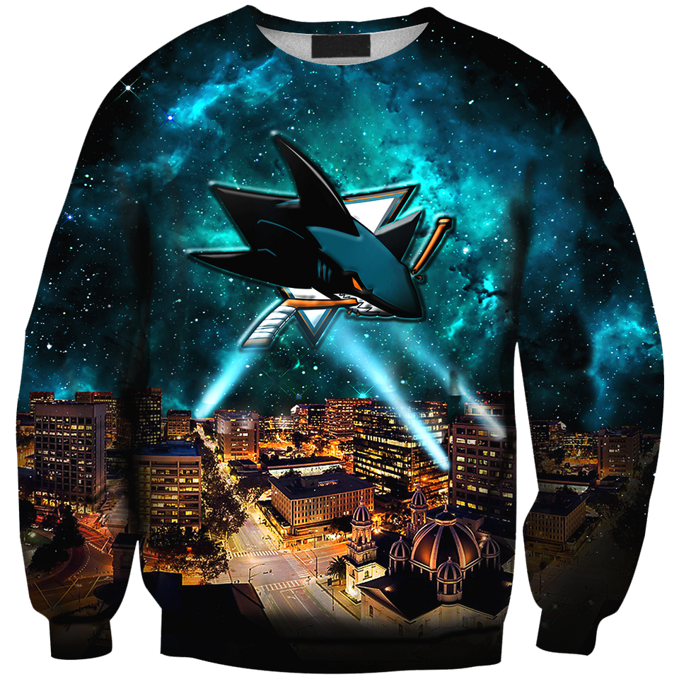 Skyline San Jose Sharks 3D full over print Hoodie, Sweater, TShirt RC-023