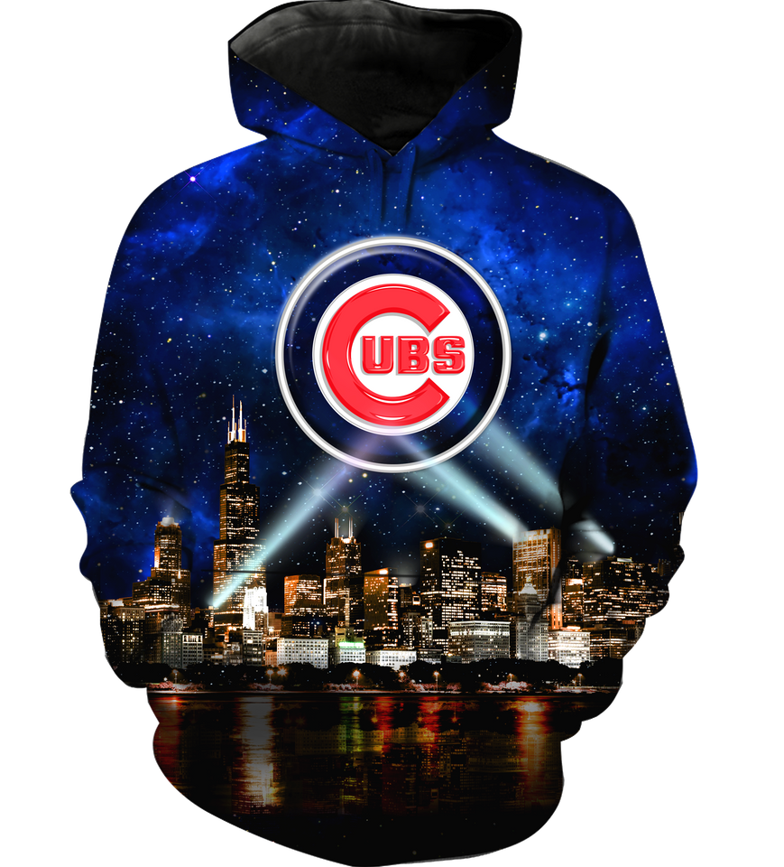 Cubs Skyline 3D full over print Hoodie, Sweater, TShirt RC-042