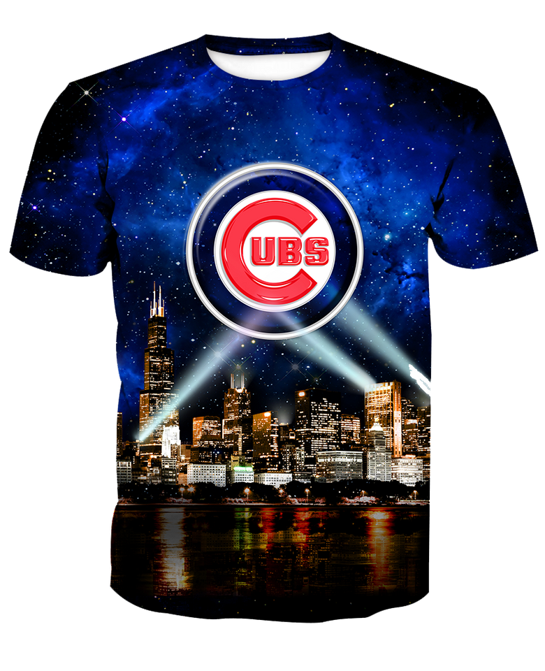 Cubs Skyline 3D full over print Hoodie, Sweater, TShirt RC-042