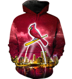 Cardinals Skyline 3D full over print Hoodie, Sweater, TShirt RC-045