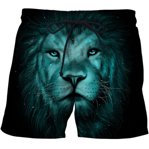Red Lion 3D full over print Beach Shorts RL1