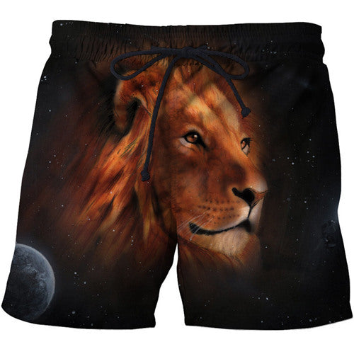 Red Lion 3D full over print Beach Shorts RL1