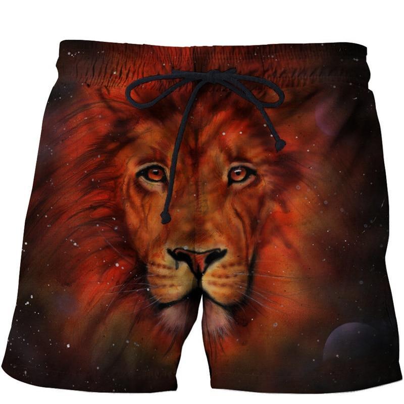 Red Lion 3D full over print Beach Shorts RL1