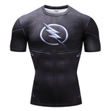 Superman Tshirts Men Compression Shirts